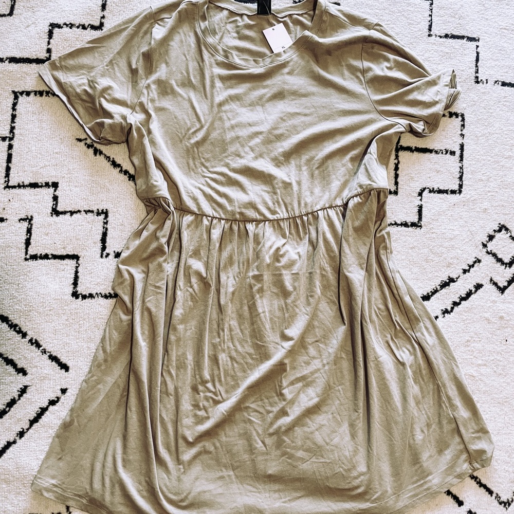 Green babydoll dress